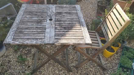 Photo of free Hardwood garden table & 4 chairs (New Catton NR3) #1