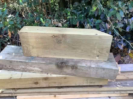 Photo of free Wooden sleeper off cuts just under a metre each (Oxon SY3) #2