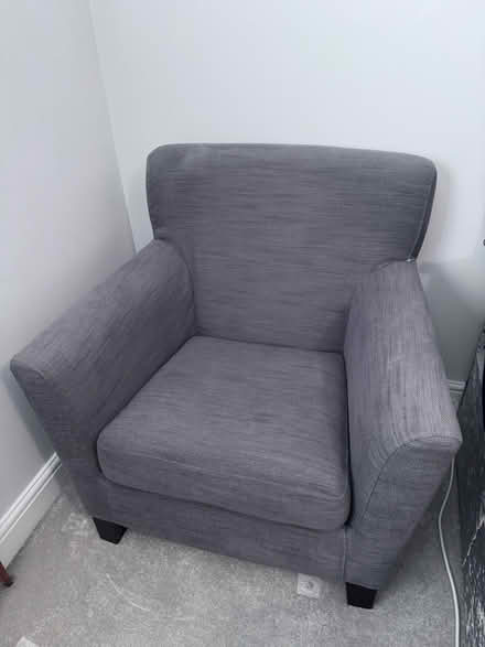 Photo of free IKEA Elenas armchair in grey (KT3 New Malden) #1