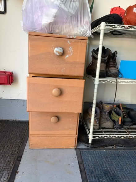 Photo of free Three drawers Nightstand (Leominster) #2
