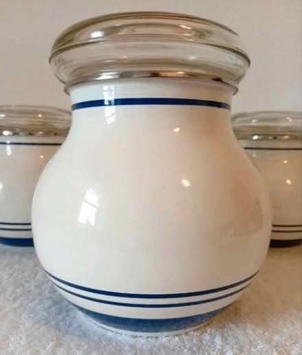 Photo of free IKEA Enamel Kitchen Canisters (Buxworth SK23) #2