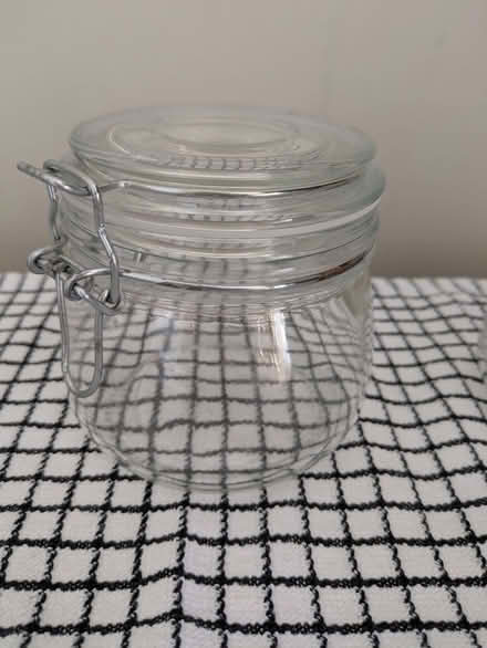Photo of free 3 clip top glass storage jars. (Galashiels TD1) #3