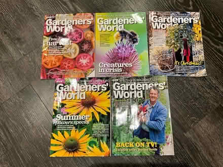 Photo of free Gardeners’ World Magazines x5 (Alcester Lanes End B14) #1