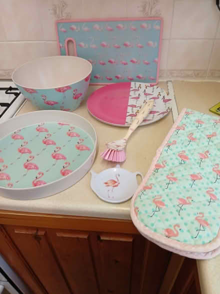 Photo of free Flamingo Kitchen Items (Sale M33) #1