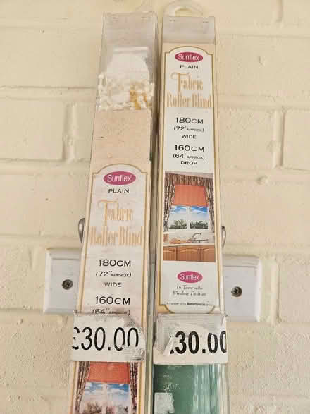 Photo of free 2 brand new fabric roller blinds ( Sunflex) (Telscombe Cliffs BN10) #1