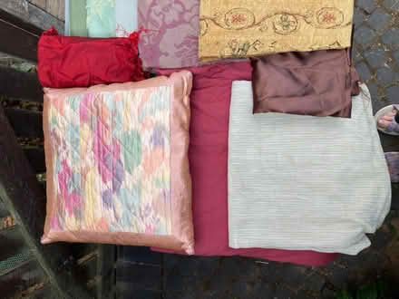 Photo of free Fabric offcuts and a cushion (Cubbington CV32) #4