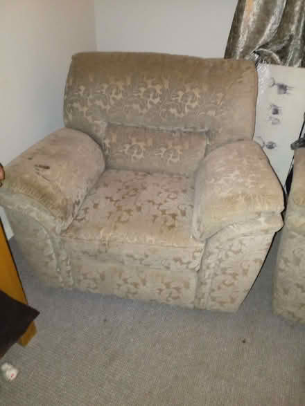 Photo of free 2 seater sofa and 2 chairs (Drylaw EH4) #1