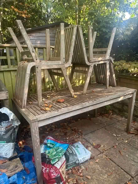 Photo of free Garden table and four chairs (Summertown OX2) #1