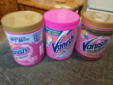 Photo of free 3 Empty Vanish Laundry tubs (SOUTHAMPTON so18) #2