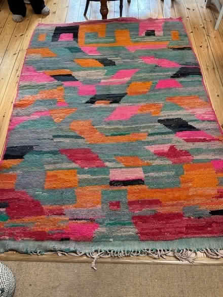 Photo of free Colourful wool rug (Leatherhead centre) #1