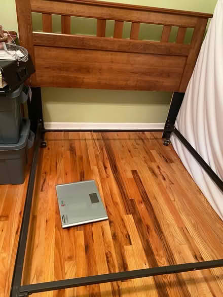 Photo of free Full size Bed frame and headboard (Morristown, New Jersey) #1