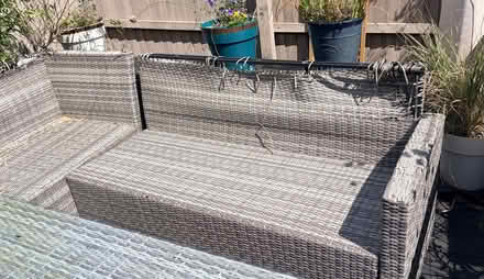 Photo of free Corner rattan garden sofa (Dales Brow M27) #2