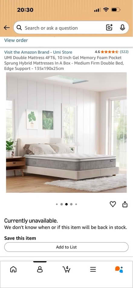 Photo of free Double Mattress (135 x 190cm (Lee, Eltham SE12) #1