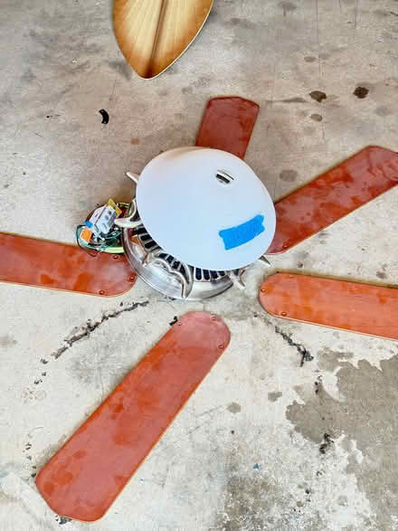 Photo of free Four ceiling fans & one wall light (Harpswell near Town Offices) #3