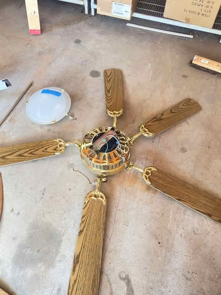 Photo of free Four ceiling fans & one wall light (Harpswell near Town Offices) #2