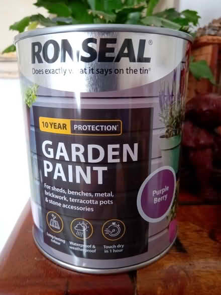 Photo of free 750 ml tin of garden paint (Orton Goldhay PE2) #1