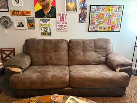 Photo of free Comfy Couch and Oversized Chair (Ridgemoor) #1
