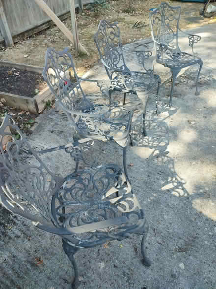 Photo of free Four garden chairs (Bricknells Meadow OX28) #2