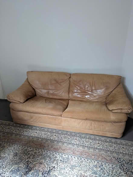 Photo of free Three seater suede lounge (Beppo Street) #1
