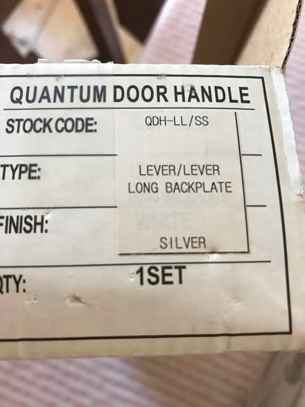 Photo of free Silver door handles (Off Woodbridge road IP4) #2