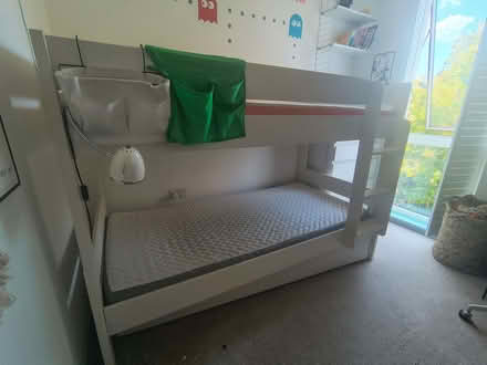 Photo of free Children’s bunk bed with trundle bed and three mattresses (Brockley SE4) #4