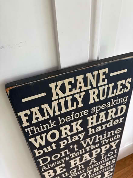 Photo of free Family values wooden board (Giffnock G46) #3