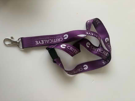 Photo of free Purple lanyard with metal clip (Union Street, Borough SE1) #1
