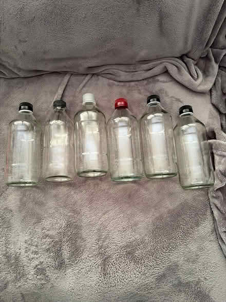 Photo of free Empty clean bottles x6 (SG4 hitchin) #1