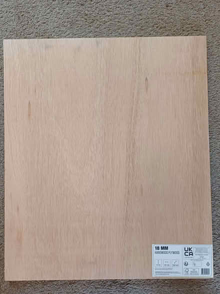 Photo of free 18mm Hardwood Ply 60cm x 52cm (Orgreave S13) #1