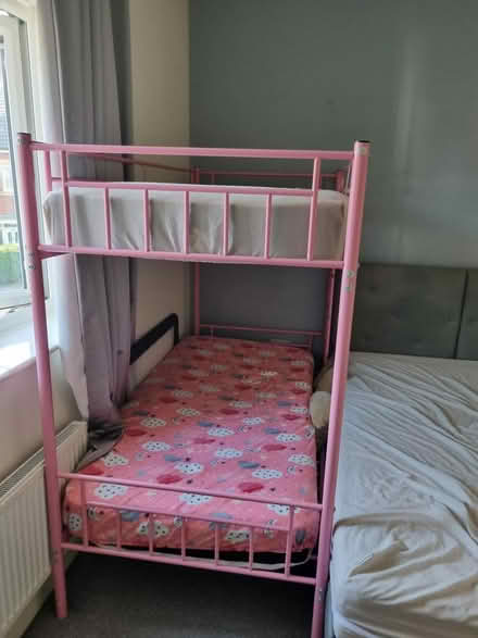 Photo of free Metal bunk bed with mattresses (WA9 5GS) #1