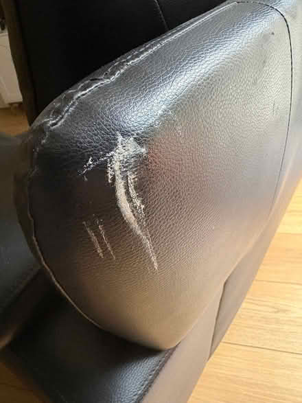 Photo of free Black leather sofa (Bonnington EH6) #4