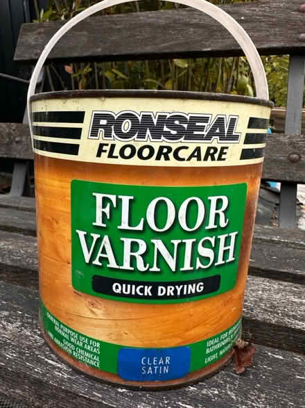 Photo of free Floor varnish 5ltr tin (Greystones S11) #1