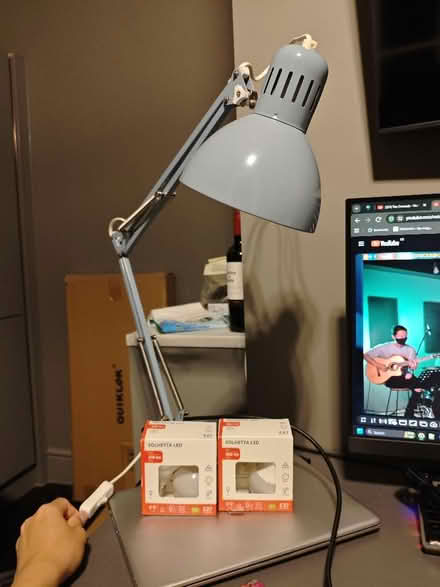 Photo of free Table lamp with clamp, spare bulbs (Clifton BS8) #2