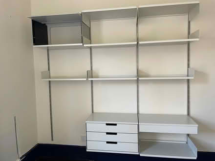 Photo of free Modular wall shelf unit plus desk (Crouch End N8) #2