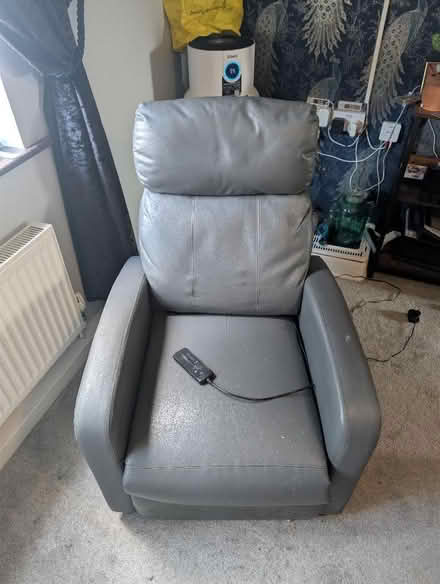 Photo of free Leather Grey, vibration massage recliner chair. (Belle Vue WF1) #1