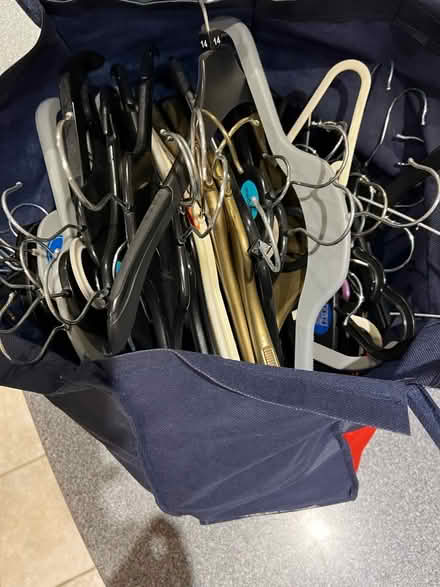 Photo of free Large bag of coat hangers. (Westbrook WA5) #1