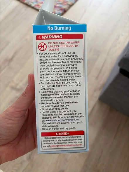 Photo of free Sinus rinse (box open but unused) (SG4 hitchin) #3