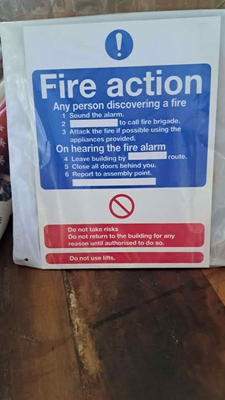 Photo of free Fire Safety Sign (Saltdean BN2) #1