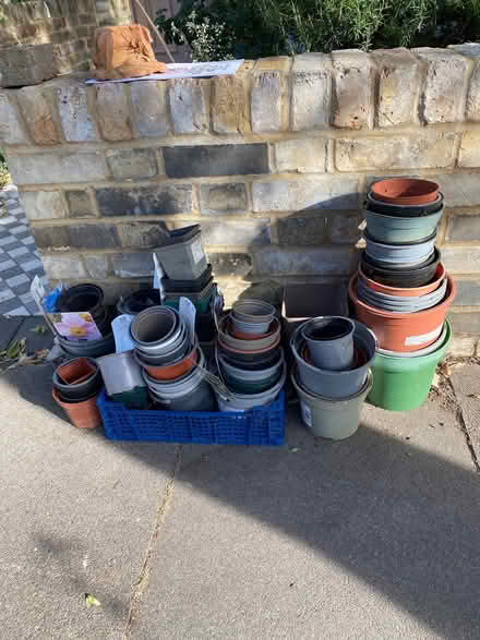 Photo of free Large Amount of plastic Plant Pots (Hanwell W7) #1