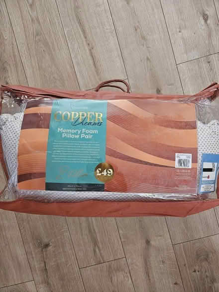 Photo of free Copper memory foam pillows (Welwyn Garden City AL8) #1