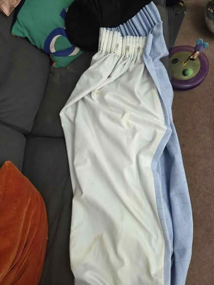 Photo of free 4 light blue 120cm drop curtains (Nottingham NG5) #2