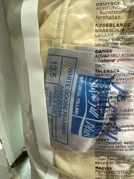 Photo of free Goose Down Single Duvet (Hillsborough S6) #2