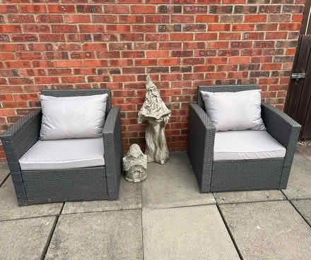 Photo of free Garden chairs & stone ornament (Gateshead NE8) #1