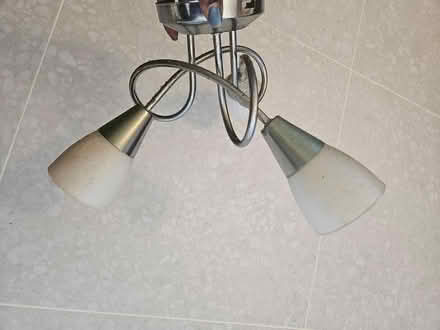 Photo of free Ceiling spotlight (glass & grey) (Tooting Bec SW17) #1