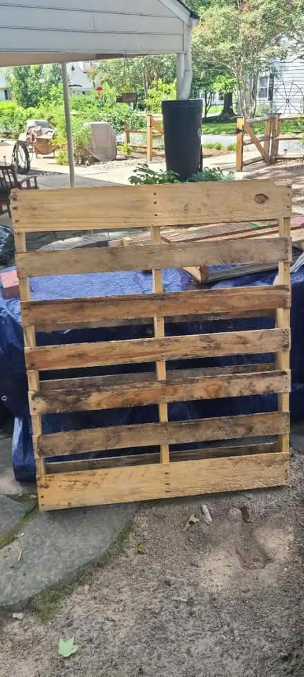 Photo of free Wooden Pallets (4) (Lake Daniel, Greensboro) #3