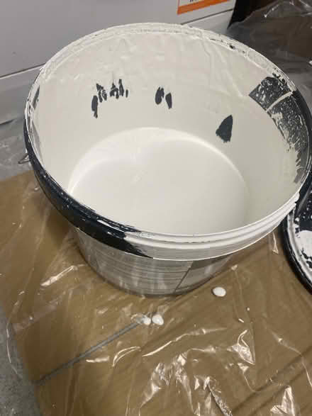 Photo of free Just a 1/4 of Dulux 10L white paint (NW10) #2