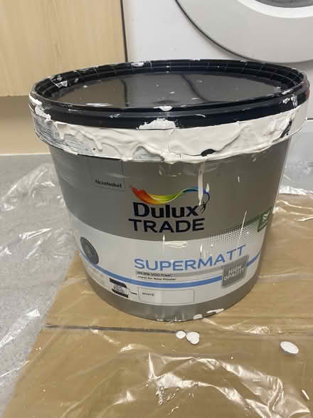 Photo of free Just a 1/4 of Dulux 10L white paint (NW10) #1