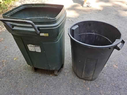 Photo of free 2 plastic garbage cans (winnetka) #2