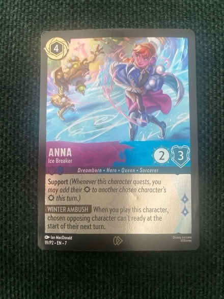 Photo of free A Disney Lorcana card featuring Anna from Frozen (Brownhills West WS8) #1