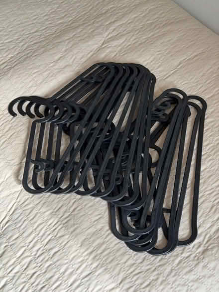 Photo of free Black plastic hangers (Combe Down Bath BA2) #1